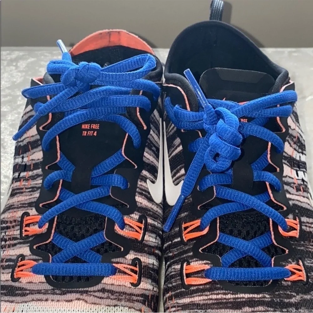 Nike free TR fit 4 sneakers with neon like orange